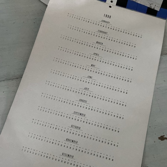 1990 New Kids on the Block Wall Calendar Collectible - Picture 9 of 11